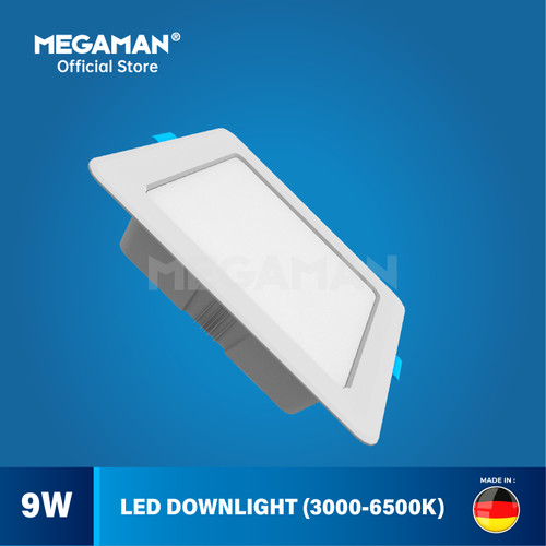 Lampu Plafonh LED Downlight Kotak Megaman MQTL1119-F 6500K 9/12/15/24 Watt (Cahaya Putih)