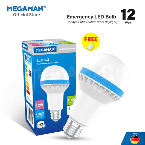 LAMPU MEGAMAN Emergency-Bulb YTA80EMA 12W 6500K 170-240V