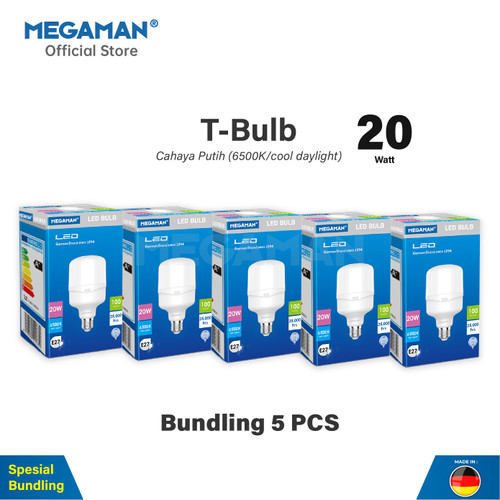 5 in 1 Lampu LED 20 Watt X Serial Bulp Megaman YTT80Z1