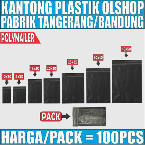 Kantong Plastik Bungkus Packing Olshop Poly Amplop Lem Seal Mailer