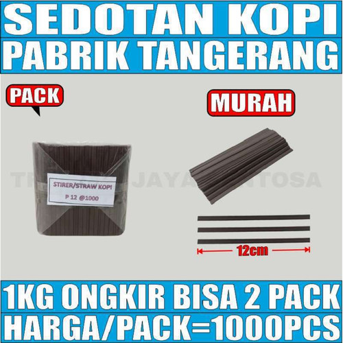 Sedotan Kopi Per Pack 1000 pcs