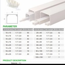 NISO Kabel Dutc PVC 100 mm x 100 mm panjang 1.7 Meter