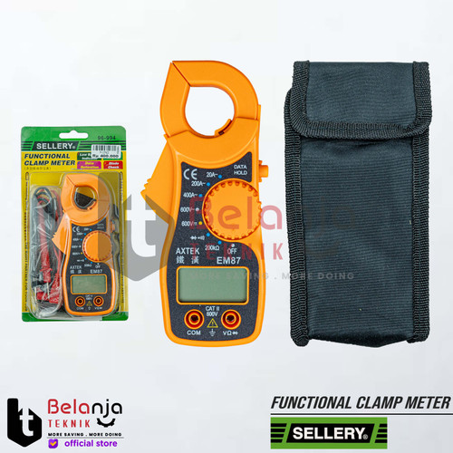 [EZM.3505719] Sellery Digital Clamp Meter Tang Ampere Multimeter 400A Kabel Tester