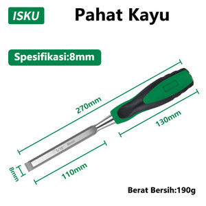 [EZM.5500142] ISKU Pahat Kayu 1/4'' 3/8'' 1/2'' 5/8'' 3/4'' 1'  Pahat Pemahat Kayu| 6mm | 8mm | 10mm | 13mm | 16mm | 19mm | 22mm | 25mm | 32mm | 38mm |