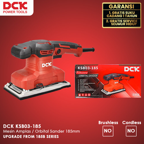 [EZM.8300014] DCK KSB03-185 Mesin Amplas / Orbital Sander 185mm