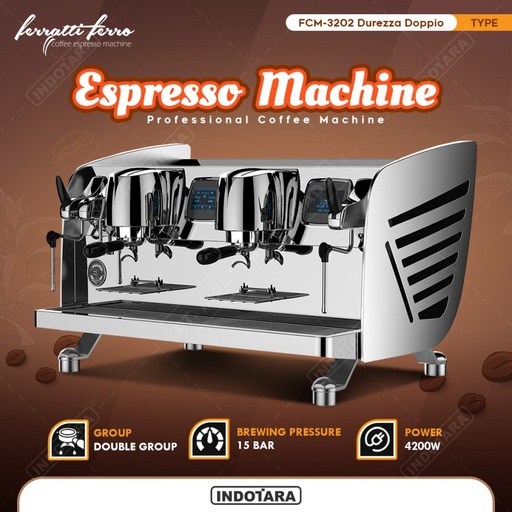 Mesin Kopi Espresso Durezza Doppio FCM-3202