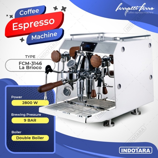 Mesin Kopi Ferratti Ferro Espresso Machine FCM3146 La Brioco