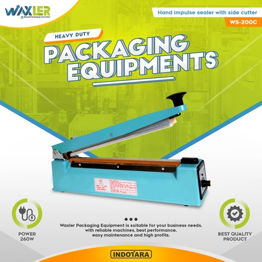 Mesin Sealer Plastik Kemasan Hand Impulse Waxler - WS 200C