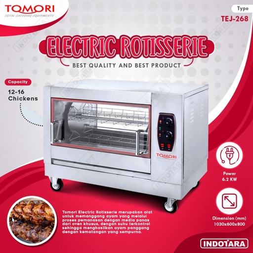 Electric Rotisserie / Mesin Pemanggang Tomori - TEJ268