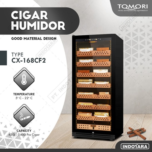 Tempat Penyimpanan Cerutu - Tomori Cigar Humidor CX168CF2