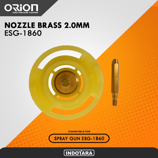 Nozzle Brass 2.0mm - Orion Spray Gun ESG 1860