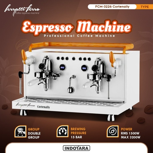 Mesin Kopi Espresso Ferratti Ferro FCM3226 Cortenally