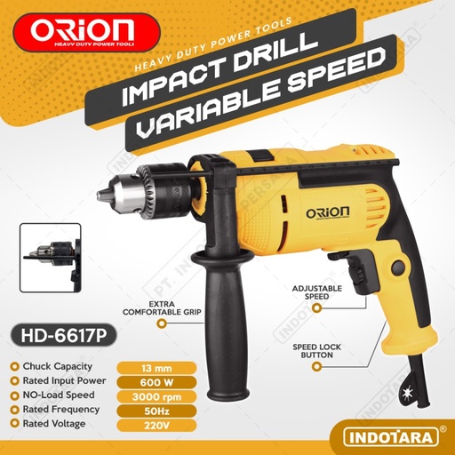 Mesin Bor / Impact Drill Listrik Orion - HD6617P (without BMC box)