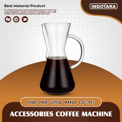 Server V60 Glass Pour Over Coffee Maker - CSF905