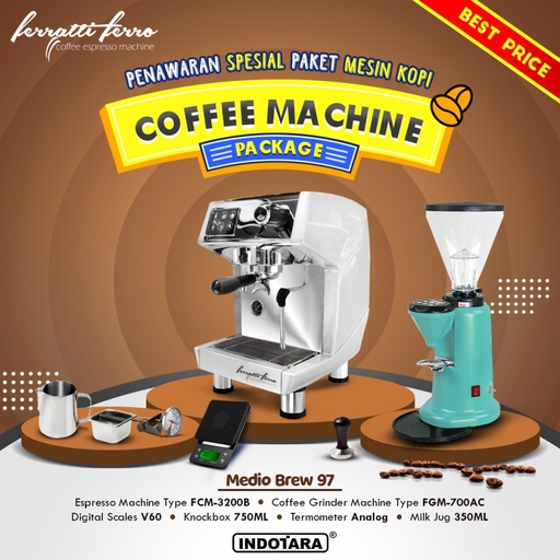 Paket Mesin Kopi Medio Brew 97 - 104