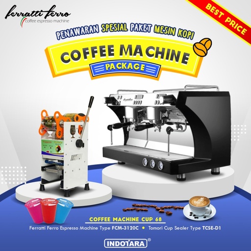 Paket Mesin Kopi Espresso Machine Cup - 68