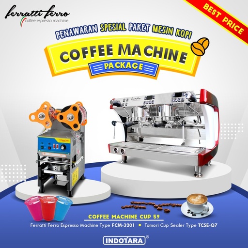 Paket Mesin Kopi Espresso Machine Cup - 59