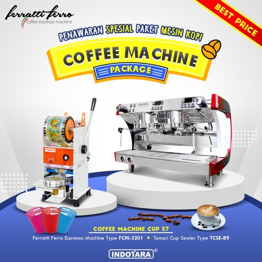 Paket Mesin Kopi Espresso Machine Cup - 57