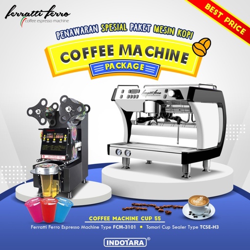 Paket Mesin Kopi Espresso Machine Cup - 55