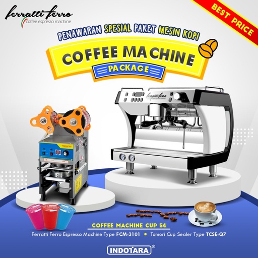 Paket Mesin Kopi Espresso Machine Cup - 54