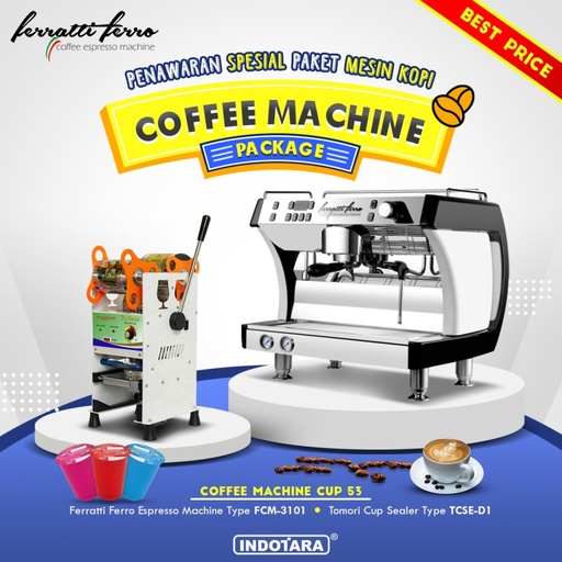 Paket Mesin Kopi Espresso Machine Cup - 53