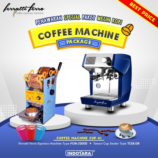 Paket Mesin Kopi Espresso Machine Cup - 41