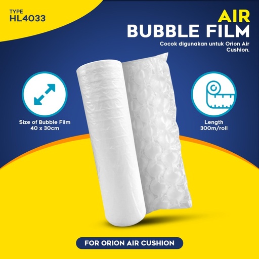 Bubble Warp Film 40 x 30cm For Air Cushion Orion HL4033