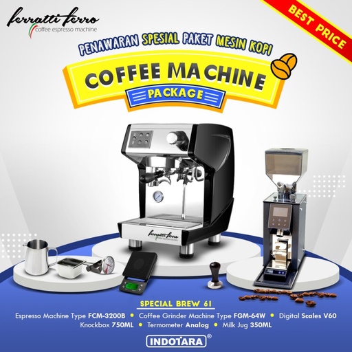 Paket mesin kopi Espresso Special Brew 61 - 62 - 63