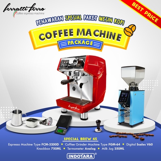 Paket mesin kopi Espresso Special Brew 44 - 45 - 46