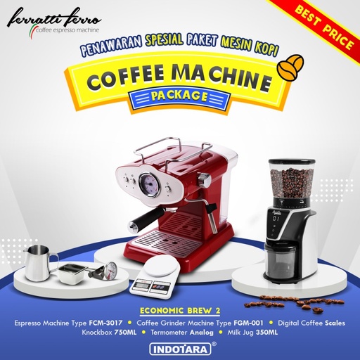 Paket mesin kopi Economic Brew 2