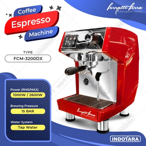 Mesin Kopi Espresso / Espresso Machine Ferratti Ferro FCM3200DX