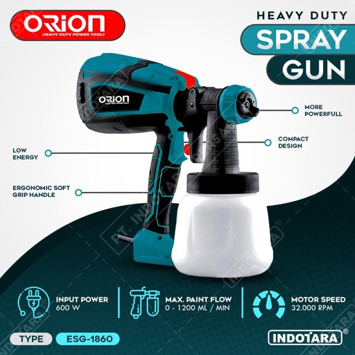 Electric Spray Gun Orion ESG-1860 Spray Painter 600W