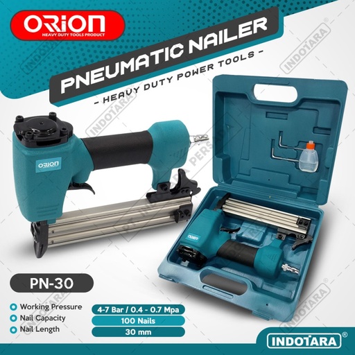 Mesin Paku Tembak / Gun Tracker / Pneumatic Nailer Orion PN-30