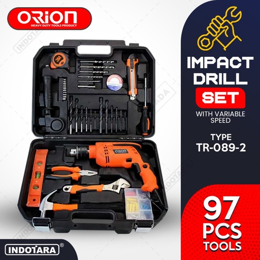 Hand Toolset / Tool Kit Set / Toolbox Impact Drill Set Orion TR-089-2