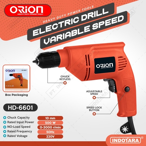 Mesin Bor Listrik Impact Drill Listrik Orion HD-6601