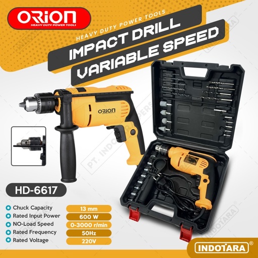 Mesin Bor Listrik Impact Drill Listrik Orion HD-6617