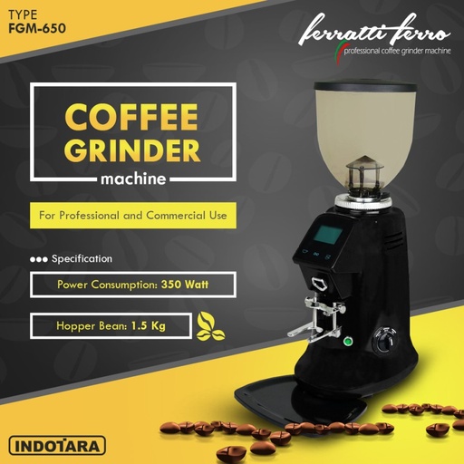 Coffee Grinder Machine / Alat Penggiling Kopi Ferratti Ferro FGM-650