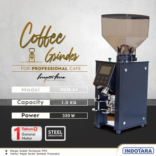 Coffee Grinder Machine / Alat Penggiling Kopi Ferratti Ferro FGM-64