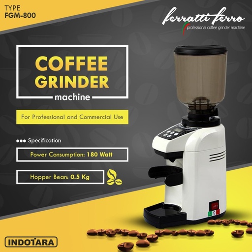 Coffee Grinder Machine / Alat Penggiling Kopi Ferratti Ferro FGM-800