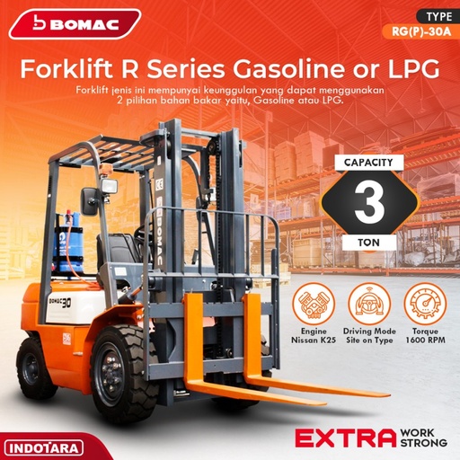 Bomac R Series Gasoline or LPG -RG(P)30A