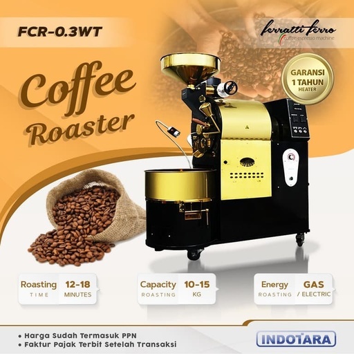 Coffee Roaster / Mesin Sangrai Kopi Ferratti Ferro FCR03WT