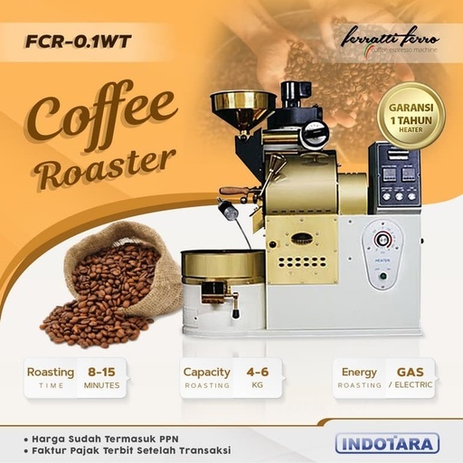 Coffee Roaster / Mesin Sangrai Kopi Ferratti Ferro FCR01WT