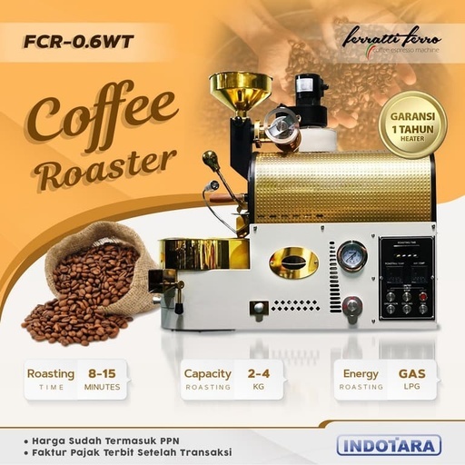 Coffee Roaster / Mesin Sangrai Kopi Ferratti Ferro FCR06WT