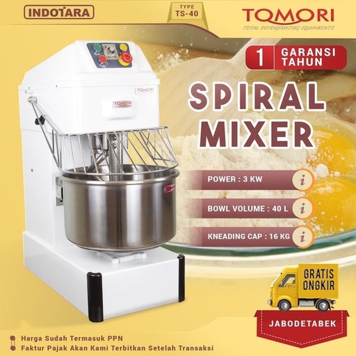 Mixer Electric Spiral Tomori TS40