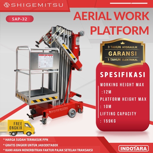 Tangga Elektrik - Single Masts Aerial Work Platform SAP32-DC