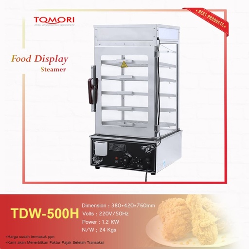 Mesin Penghangat Makanan / Food Display Steamer TDW-500H