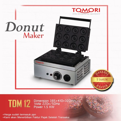 Mesin Pembuat Donat / TOMORI AUTO DOUGHNUT FRYER TDM-12