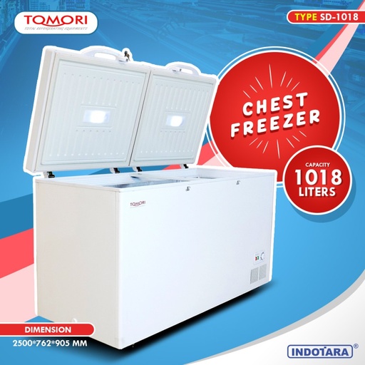 TOMORI SOLID DOOR CHEST FREEZER SD-1018