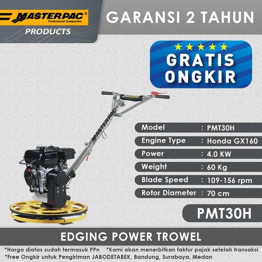 Masterpac Edging Power Trowel PMT30H