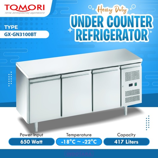 Tomori GN Counter Refrigeration GX GN3100BT